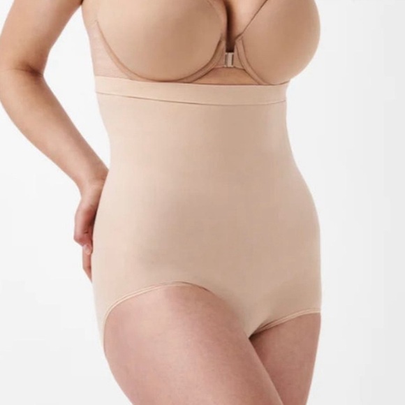 Spanx Higher Power High Waisted Shaper Brief Soft Nude NIP Sz 3X - Picture 3 of 5